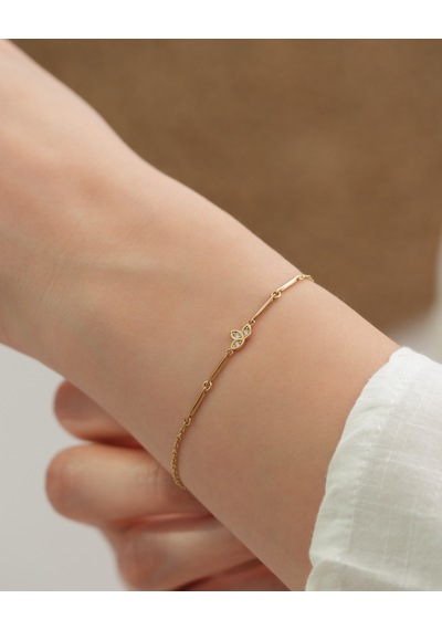 Debora Jewelry 14 Ayar Altın Lotus Bileklik
