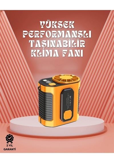 Hubrendy  Sessiz Turbo Fan Kamp, Spor, Ofis İçin Taşınabilir Mini Soğutucu
