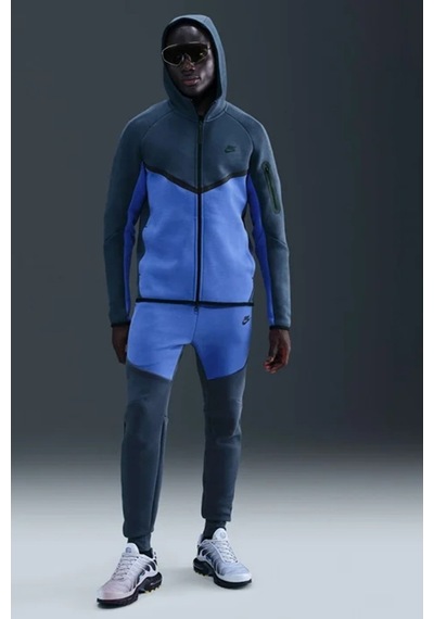 Nike Tech Fleece Full Zip Windrunner Hoodie Kapüşonlu Unisex Sweatshirt Lacivert