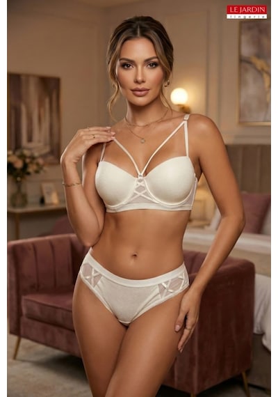 Le Jardin 5030 Cassie Bra Takım Ekru - 60363073 Ekru - 60363073 Ekru