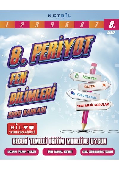 Netbil Yayınları 8. Sınıf Periyot Fen Bilimleri Soru Bankası