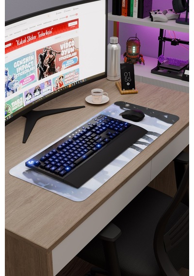 Detroit Become Human Dikişli Kauçuk Oyuncu Mousepad V2 - 70x30 Xl Gaming Mouse Pad