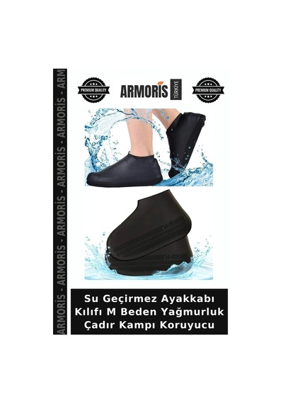 Su Geçirmez Ayakkabı Kılıfı M Beden Yağmurluk Çadır Kampı Koruyucu