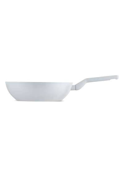 Jumbo Swiss Crystal Light Grey Wok Tava 28 Cm Gri