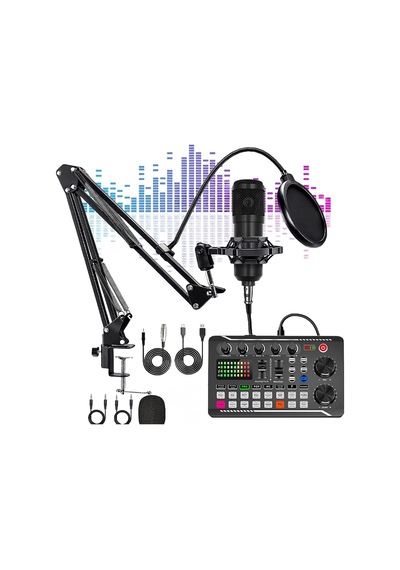 Profesyonel Podcast Mikrofon Ve Ses Katı Seti Stüdyo Yayıncı Condenser Tiktok Youtube Dj Ekipmanı - 844502036