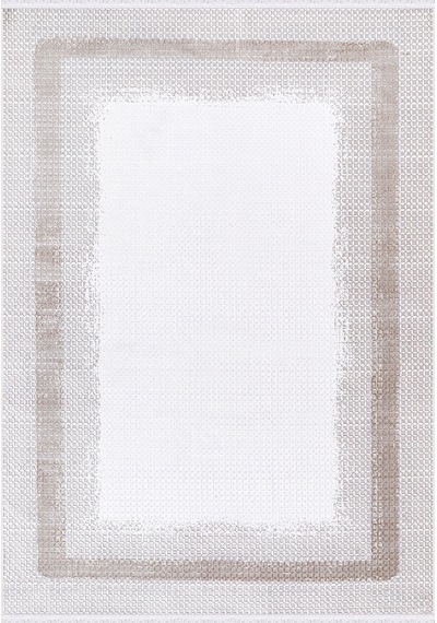 Safir 4038 Bej Uzun Ömürlü Yumuşak Polyester Halı Bej