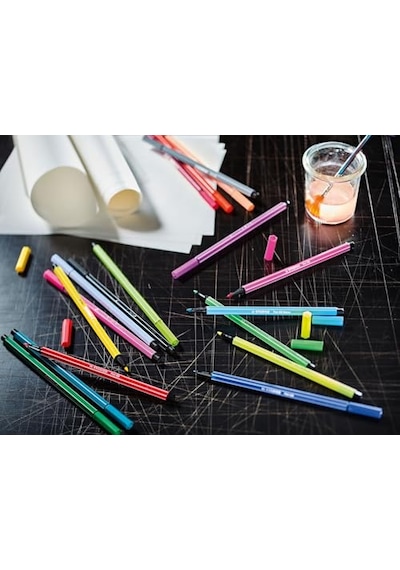 Stabılo Pen 68 Arty - Keçe Uçlu Boya Kalemi - 24'lü Paket - Çeşitli Renkler