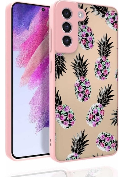 Galaxy S21 Fe Kılıf Desenli Kamera Korumalı Parlak Zore Nora Kapak NO1