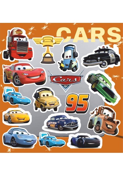 Arabalar Cars Sticker Seti Laptop Ajanda Notebook Tablet Telefon Defter Etiket Bullet Journal Diğer