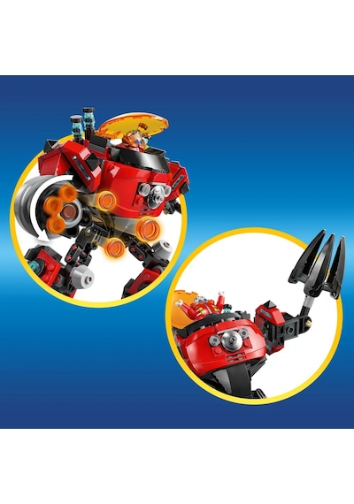 LEGO® Sonic the Hedgehog™ Knuckles, Dr. Eggman’ın Egg Crusher Robotuna Karşı 77005 - 8 Yaş ve Üzeri Çocuklar için Oyuncak Yapım Seti (350P)
