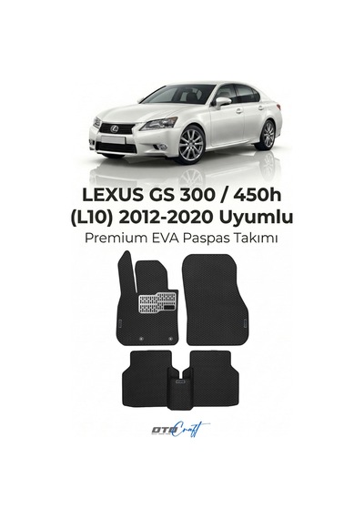 OtoCraft Lexus Gs 300 450h L10 2012-2020 Araca Özel 3d Havuzlu Eva Paspas Tam Set 5 Parça