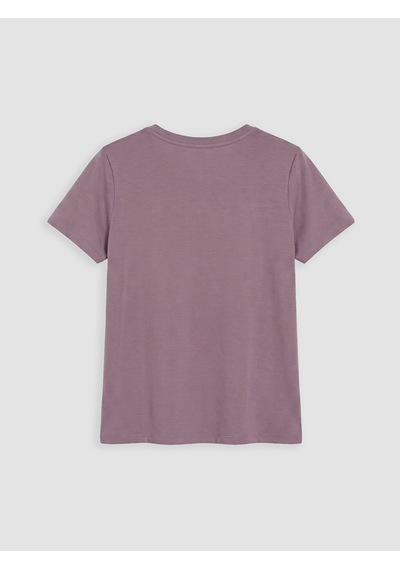 Lcw Everyday Pembe Bisiklet Yaka Soft Touch Kadın Tişört