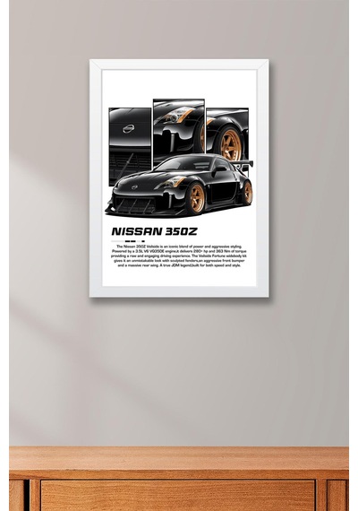Nissan 350z Çerçeveli Tablo - Nissan Car Poster