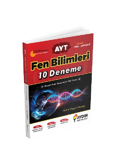 AYT Fen Bilimleri 10 Deneme -  Aydın Yayınları