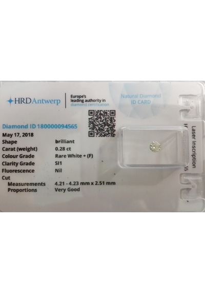 Hrd Sertifikalı - Tektaş Pırlanta Yüzük - 0,28 Karat 14 Ayar (518570204)