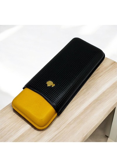 Cohiba Deri Puro Kılıfı 3lü Siyah/sarı 56ring