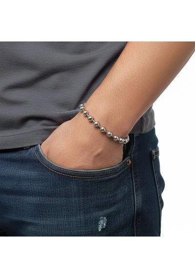 Moncuk Design Top Çelik Zincir Bileklik 6mm 3351czb2d15 Sarı