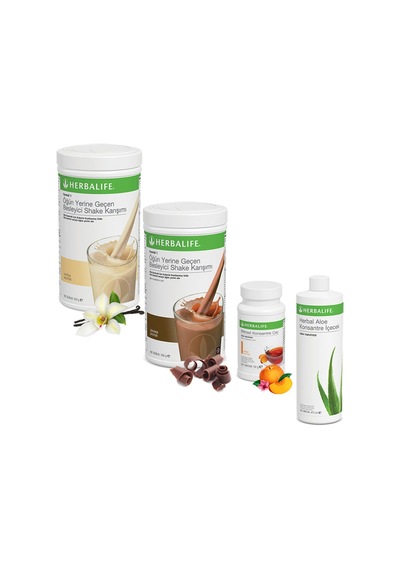 Herbalife Shake Vanilya 1 Çikolata 1 - Çay Limon - Aloe Vera