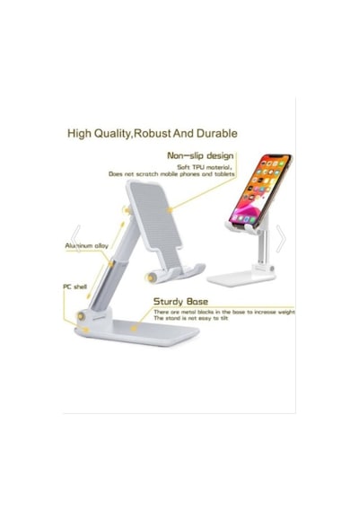 Masa Üstü Telefon / Tablet Standı Kademeli Yükseklik Ayarlı Telef