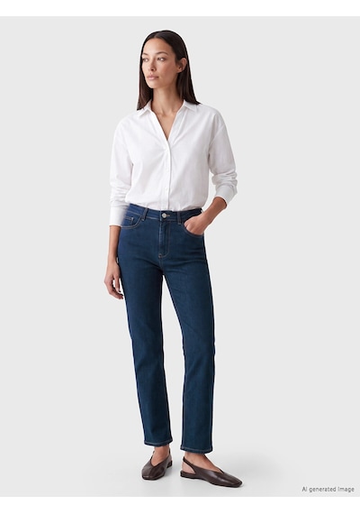 LC Waikiki Lcwaıkıkı Classic İndigo Flare Kadın Jean Pantolon Dark Rodeo