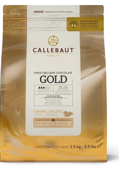 Callebaut Gold Karamelli Damla Çikolata 2500 G