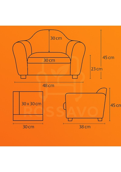Bouclé Teddy Çocuk Koltuğu Dokulu Premium Kumaş Tarçın Camel Kahve
