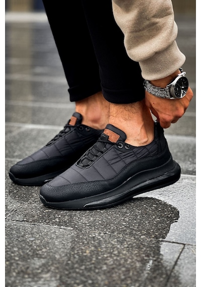 Mn179 - Cst Sporty Runner Erkek Ayakkabı Sıyah Siyah