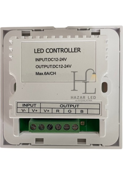 5-24 Volt Rgb Anahtarlı Duvar Tipi Gömme Led Kontrol Cihazı Display Göstergeli Panel Tipi