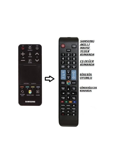 Samsung Uyumlu  Akıllı Kumanda Bn59-01220d Tizen J Serisi Yedek Kumanda Bn59-01220d