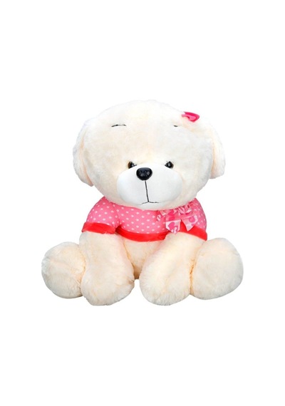 1033 Peluş Oturan Köpek 55 Cm Çok Renkli