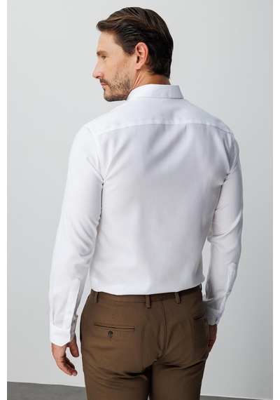 Igs Beyaz Slim Fit Dar Kalıp Klasik Yaka Düz Uzun Kollu Cepsiz %100 Pamuk Non Iron Ütü İstemeyen Gömlek -19997 Igs Beyaz Slim Fit Dar Kalıp Klasik Yaka Düz Uzun Kollu Cepsiz %100 Pamuk Non Iron Ütü İstemeyen Gömlek -19997