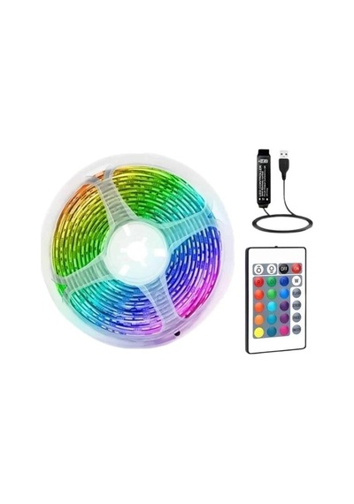 Ceylan Adam Rgb Şerit Led 10 Metre Led Işık Kumanda İle Kontrol Rgb