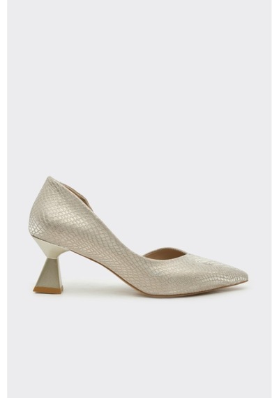 Derinet Kısa Topuk Saten Kadın Stiletto A.sim A.sim
