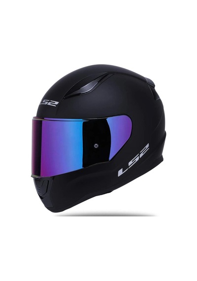 Ls2 Rapid 2 Mat Siyah Gökkuşağı Vizörlü Kask Mat Siyah