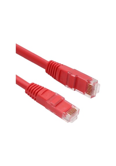 Vcom Np611B-R-1.0 Cat6 1.0Mt Kırmızı Utp Patch Kablo