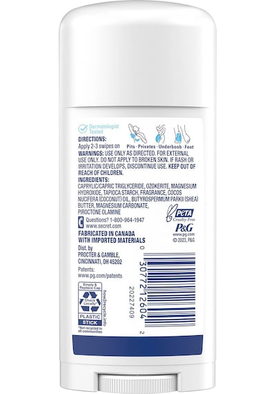 Secret Whole Body Fresh L+ Waterlily Alüminyumsuz Tüm Vücut Stick Deodorant 68gr