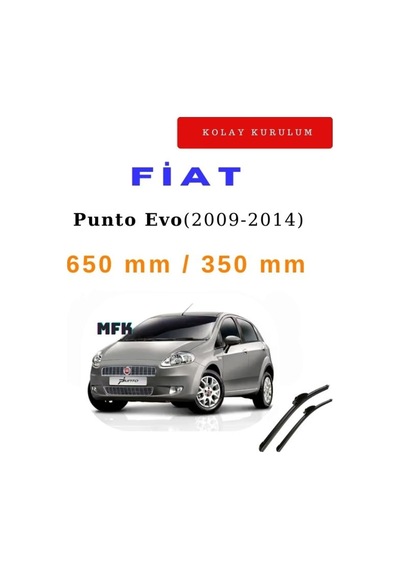 Fiat Punto Evo 2009-2014 Araca Özel Silecek Ön İki