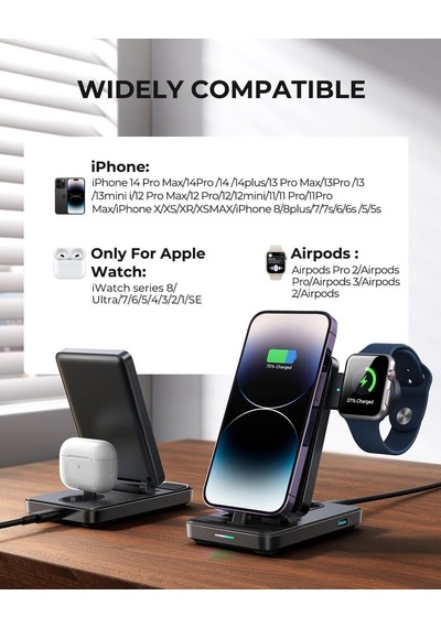 Joyroom 4 İn 1 Katlanabilir Şarj İstasyonu Lightning