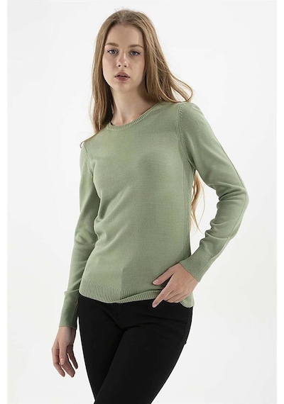Fashion Friends Kadın Bisiklet Yaka Kazak 23k0245k1 Çağla Çağla Yeşili Fashion Friends Kadın Bisiklet Yaka Kazak 23k0245k1 Çağla Çağla Yeşili