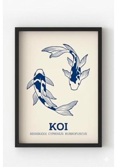 Tr Fish Bowl Kırmızı Balıklar Fovizm Sanatsal Poster - Afiş - Dekoratif Duvar Poster Diğer