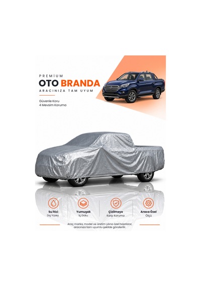 Kgm Ssangyong Musso Grand Q200 Lwb 2020-2023 Pıckup Uyumlu Araba Brandası Oto Branda Araba Örtüsü
