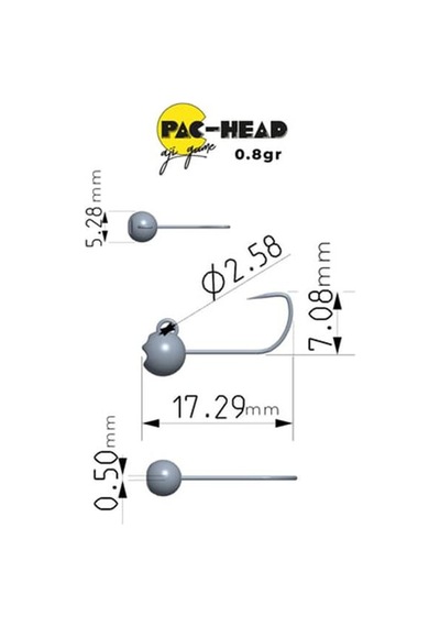 Fujin Pac-head Aji Game Jighead No:10 0.8gr