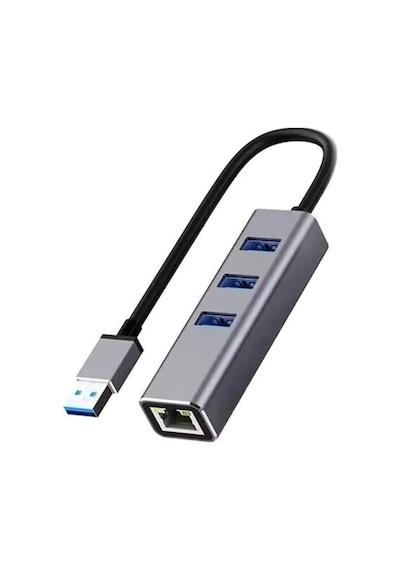 Usb 3.0 Gigabit Ethernet Adaptör + 3 Port Usb 3.0 Hub 4 İn 1 Çoklayıcı 1