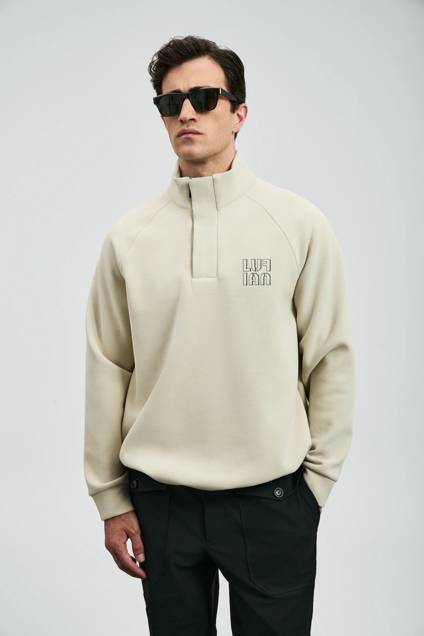 Lufian Hazel Erkek Sweatshirt Ekru Ekru 112030190100520 Ekru