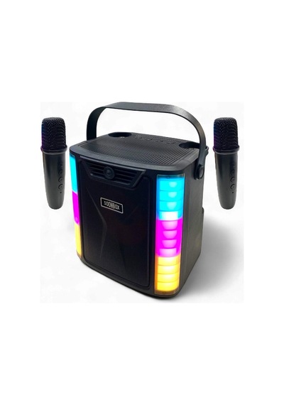 Rose Sp-614 Taşınabilir Şarjlı Bluetooth Karaoke Mikrofon Ve Hoparlör Seti - Siyah