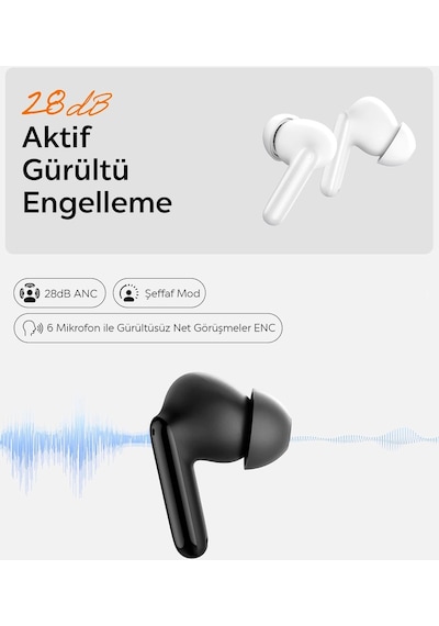 Spigen ASD07886 Audio SA - TW S10 Anc Bluetooth 5.3 Kulak İçi Kulaklık