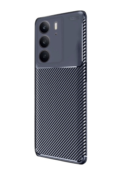 Realme C75 4g Uyumlu Auto Focus Karbon Kapak - Lacivert