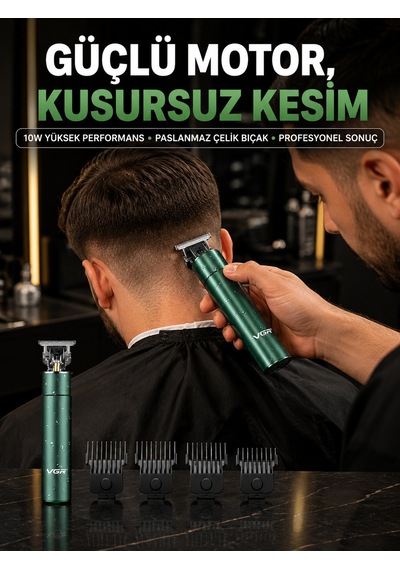 Profesyonel Salon Kalitesinde Saç Ve Sakal Kesme Makinesi - Lisinya 1 - 2 Saat
