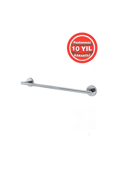 Çelik Banyo Paslanmaz Pirinç Flora 50 Cm Uzun Havluluk Krom