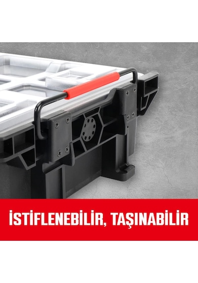 Workpro Wp283029 24lt 12 Gözlü Şeffaf Kapaklı İstiflenebilir 56x35x12,5cm Profesyonel Organizer Takım Çantası